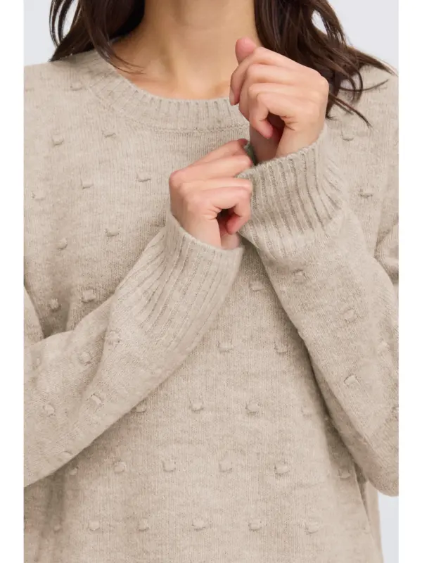 Fransa FRELISE PU 2 Pullover MOON ROCK MELANGE