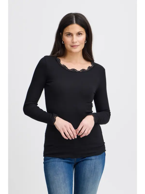 Fransa FRHIZAMOND 2 T-SHIRT T-shirt Black