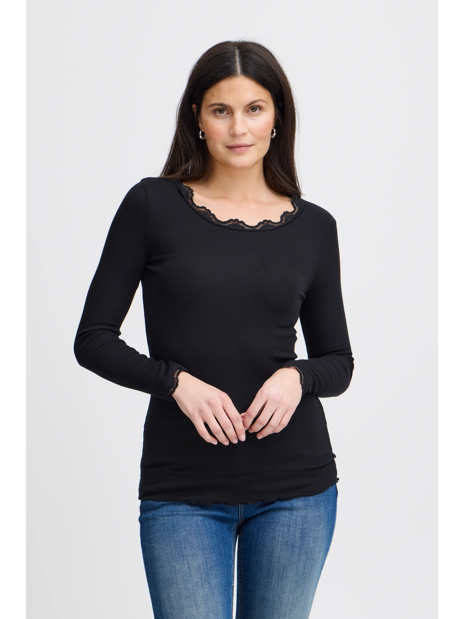 Fransa FRHIZAMOND 2 T-SHIRT T-shirt Black