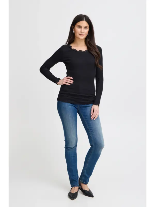 Fransa FRHIZAMOND 2 T-SHIRT T-shirt Black