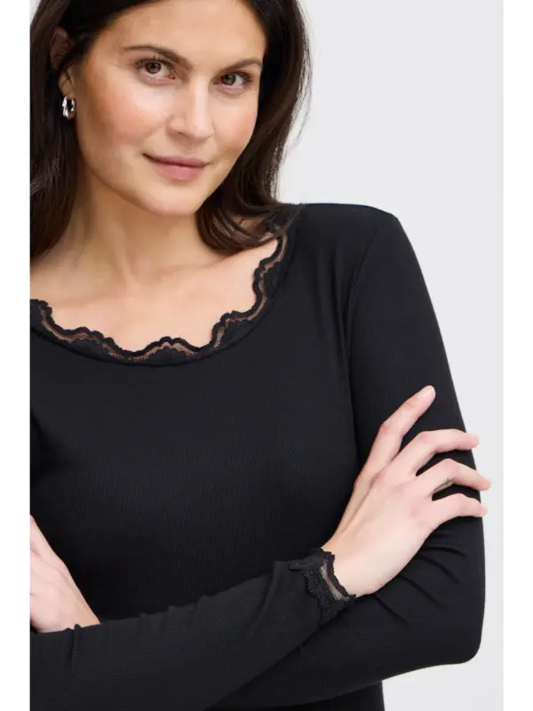 Fransa FRHIZAMOND 2 T-SHIRT T-shirt Black