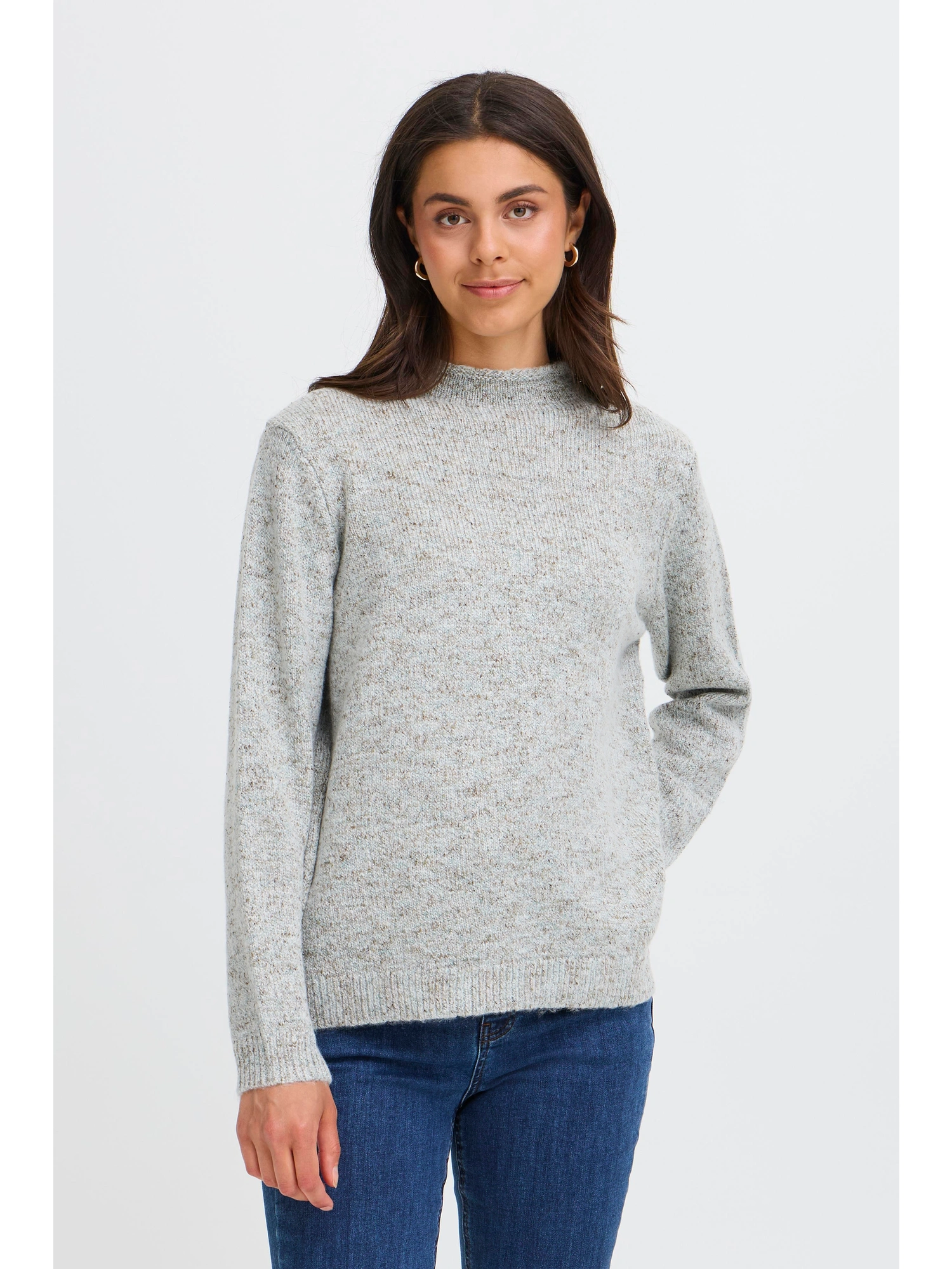 Fransa FRJAMIE PU 1 Pullover DARK OLIVE MULTI