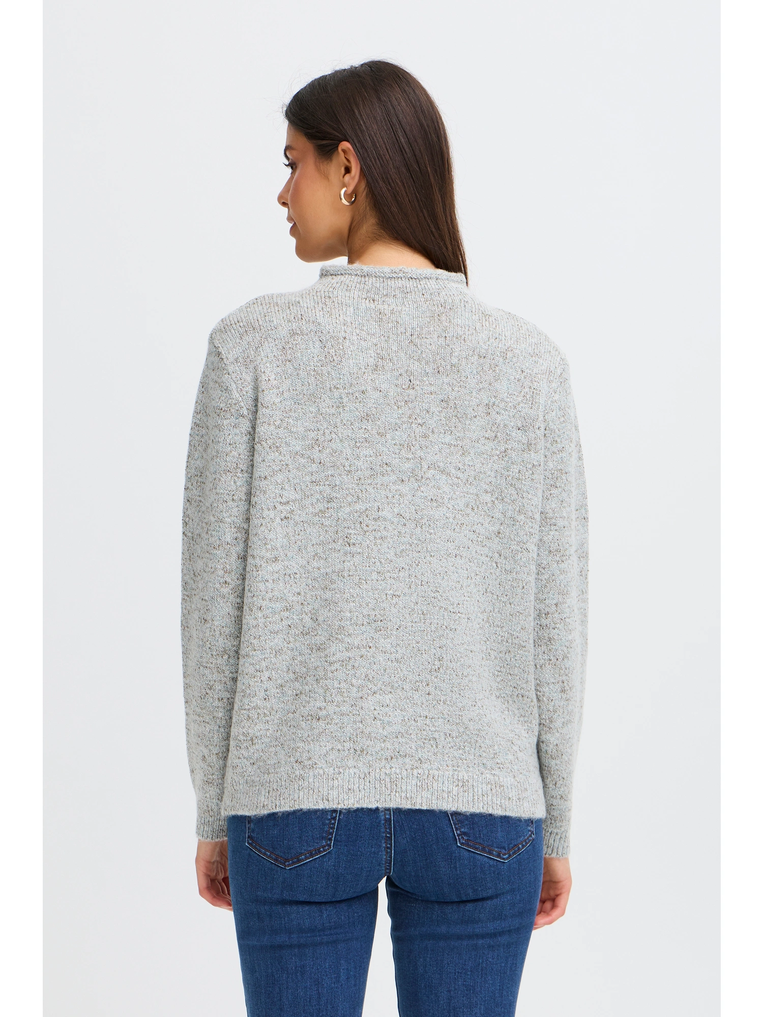 Fransa FRJAMIE PU 1 Pullover DARK OLIVE MULTI