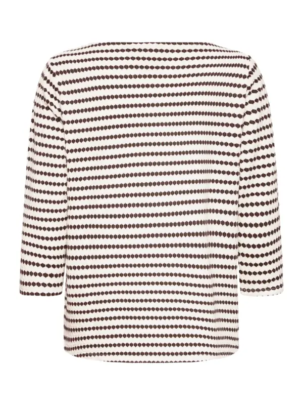 Fransa FRJOSIE TEE 2 T-shirt CHOCOLATE TORTE STRIPE
