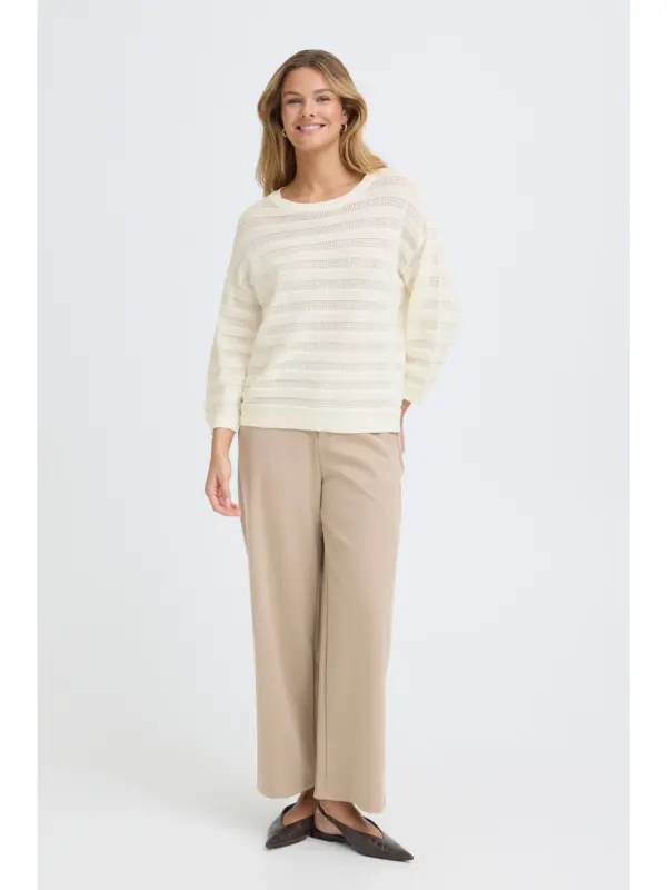 Fransa FRRICKI PU 1 Pullover Whisper White