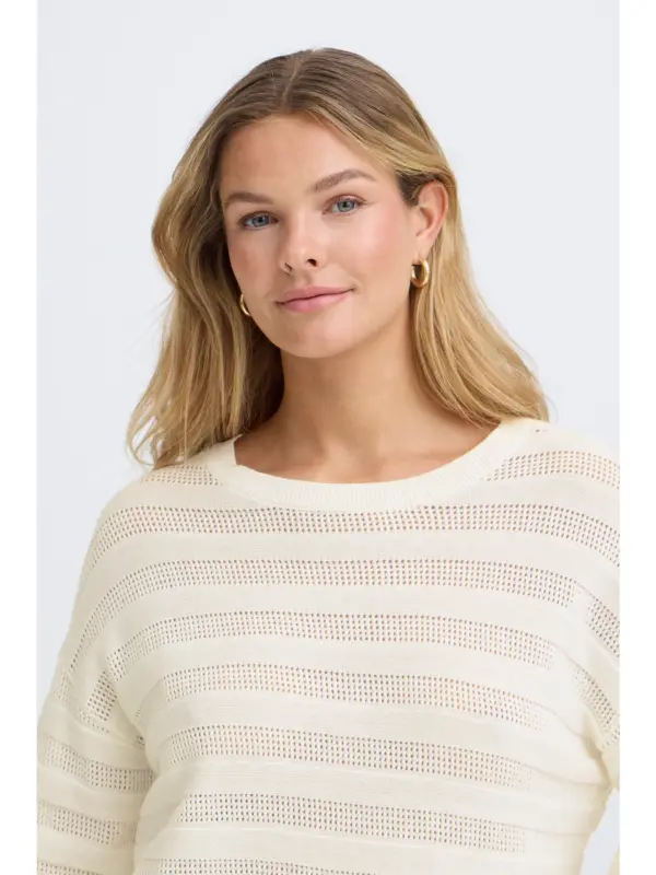 Fransa FRRICKI PU 1 Pullover Whisper White