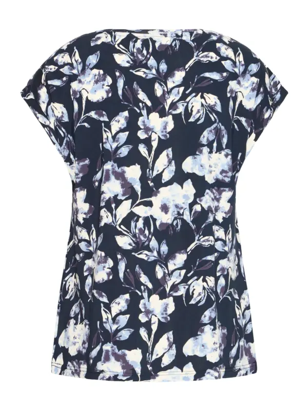 Fransa FRSEEN TEE 1 T-shirt DIS FLORAL SMALL NIGHTSKY