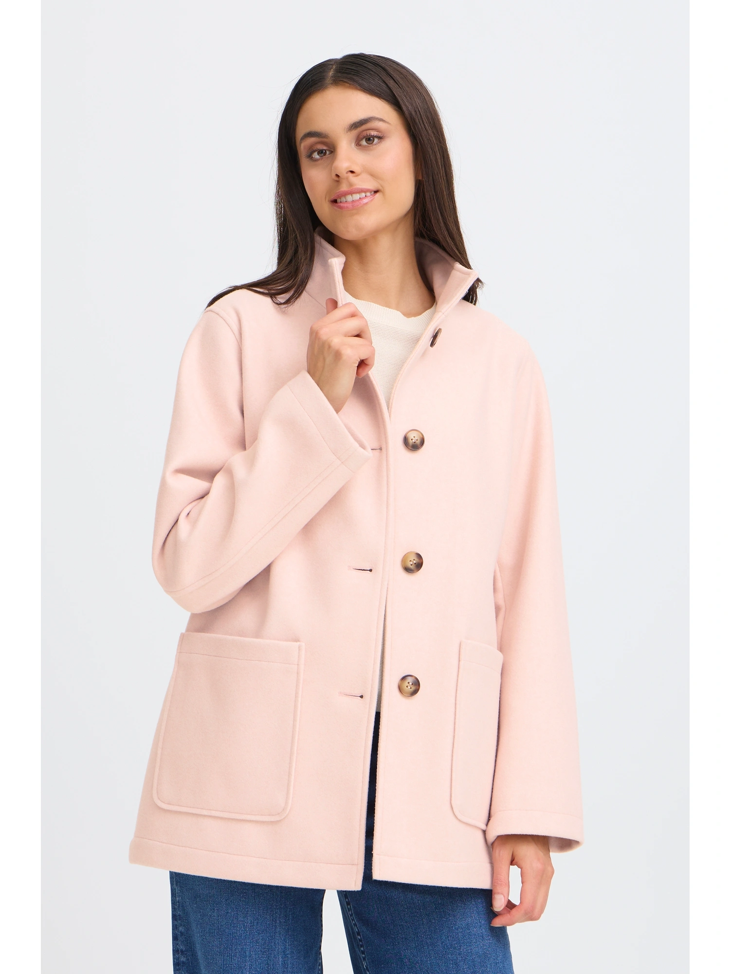 Fransa FRWILLA JA 1 Jakke Rose Smoke Melange