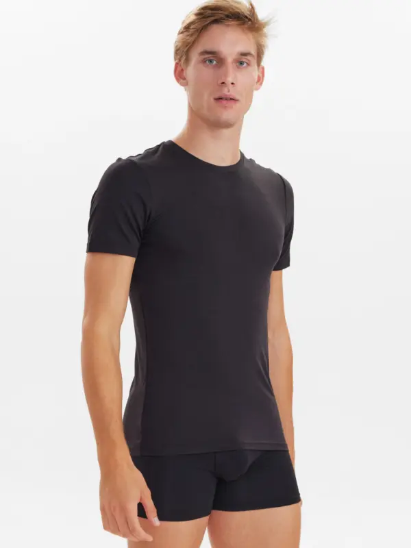 JBS 2-pack O-neck Bamboo T-shirt Black