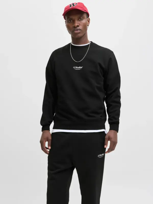 Jack & Jones JJESOHO SWEAT CREW NECK Sweatshirt Black