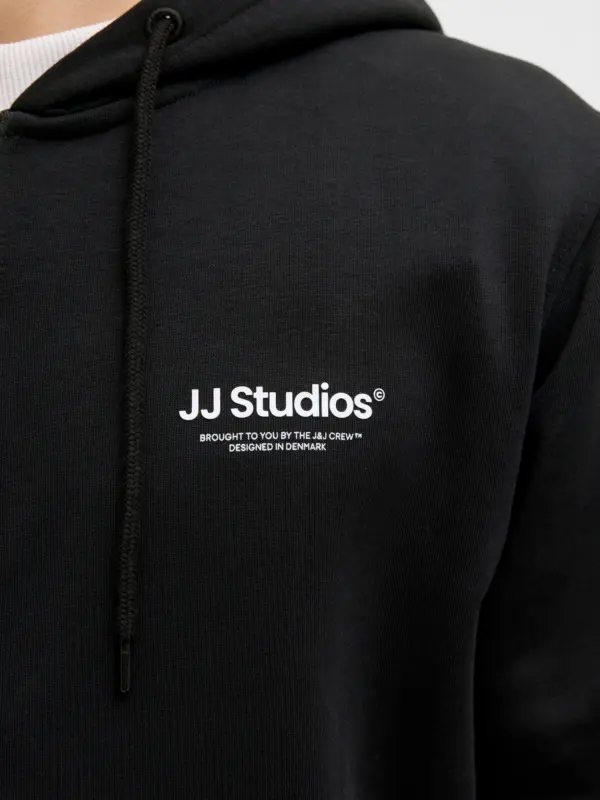 Jack & Jones JJESOHO SWEAT ZIP HOOD Hættetrøje Black