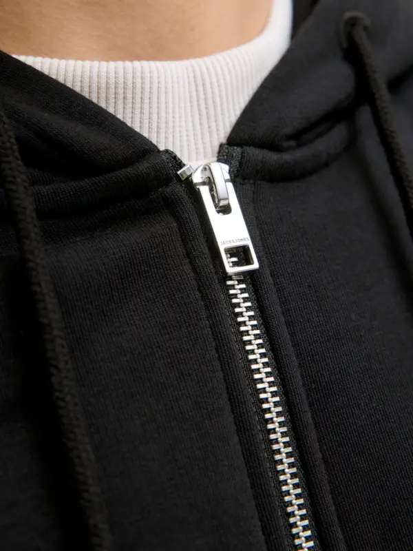 Jack & Jones JJESOHO SWEAT ZIP HOOD Hættetrøje Black