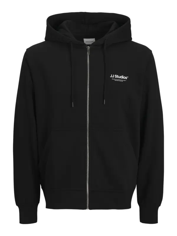 Jack & Jones JJESOHO SWEAT ZIP HOOD Hættetrøje Black
