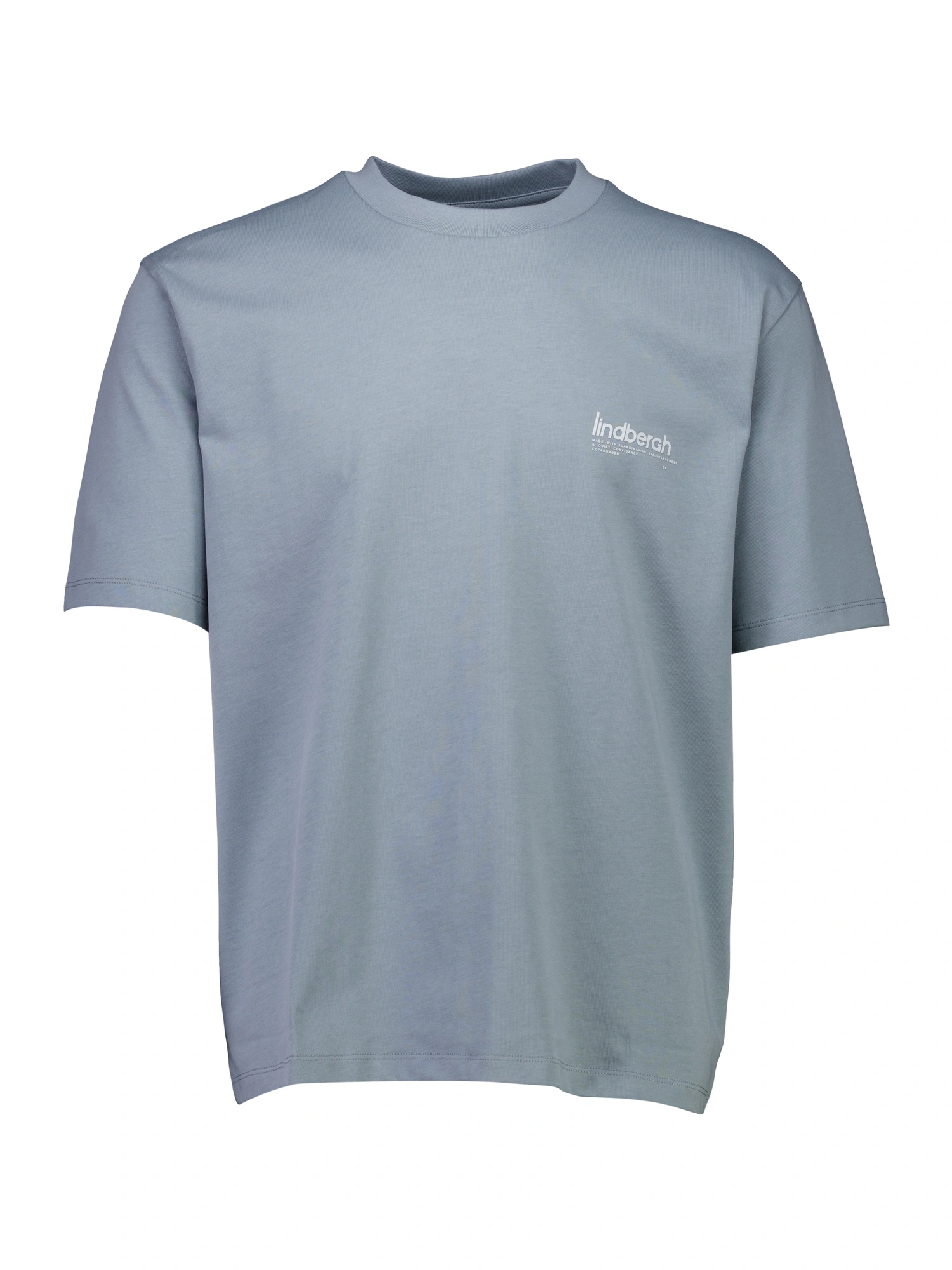 Lindbergh Brand Carrier Oversize T-shirt DK AQUA