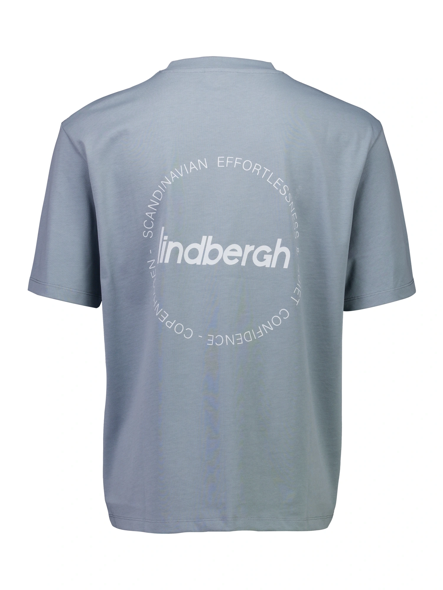 Lindbergh Brand Carrier Oversize T-shirt DK AQUA