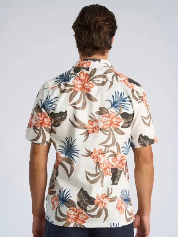 Lindbergh Floral Lyocell Blend Skjorte SOFT CORAL