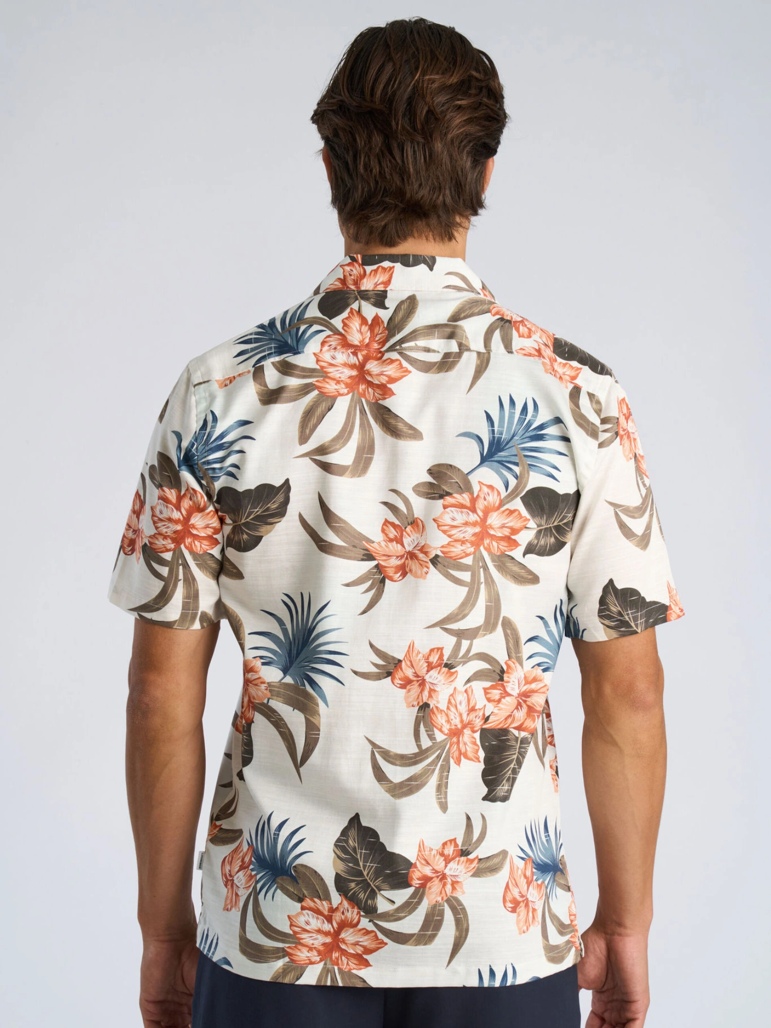 Lindbergh Floral Lyocell Blend Skjorte SOFT CORAL