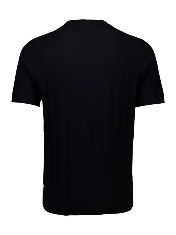 Lindbergh Knitted Crew Neck T-shirt DUSTY BLACK