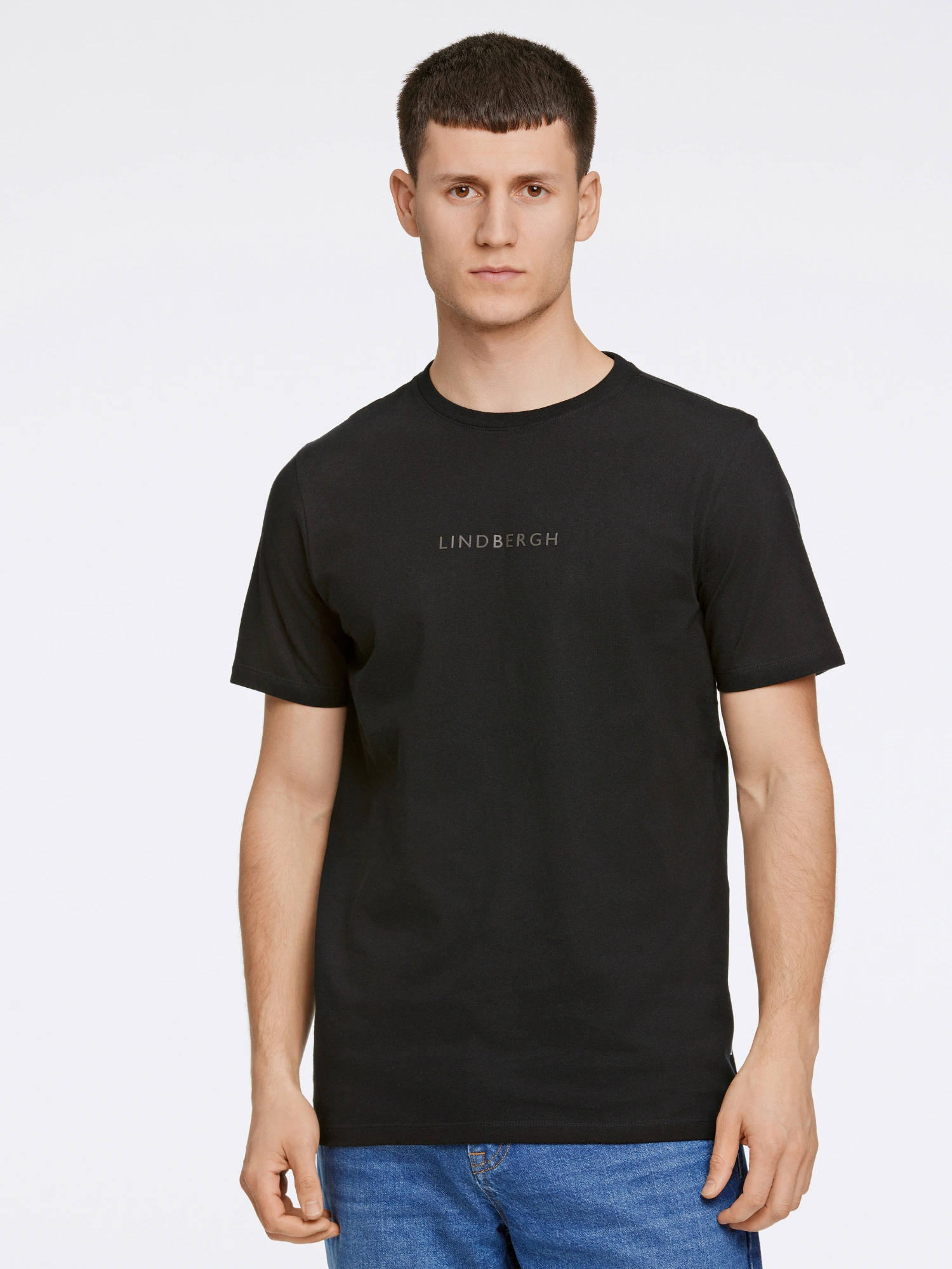 Lindbergh Print T-shirt BLACK 424