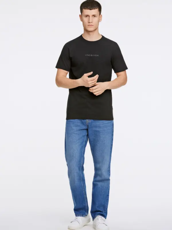 Lindbergh Print T-shirt BLACK 424