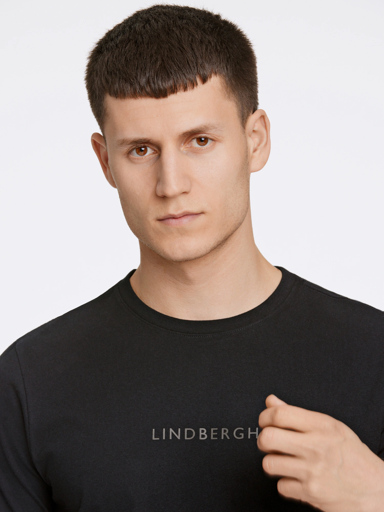 Lindbergh Print T-shirt BLACK 424