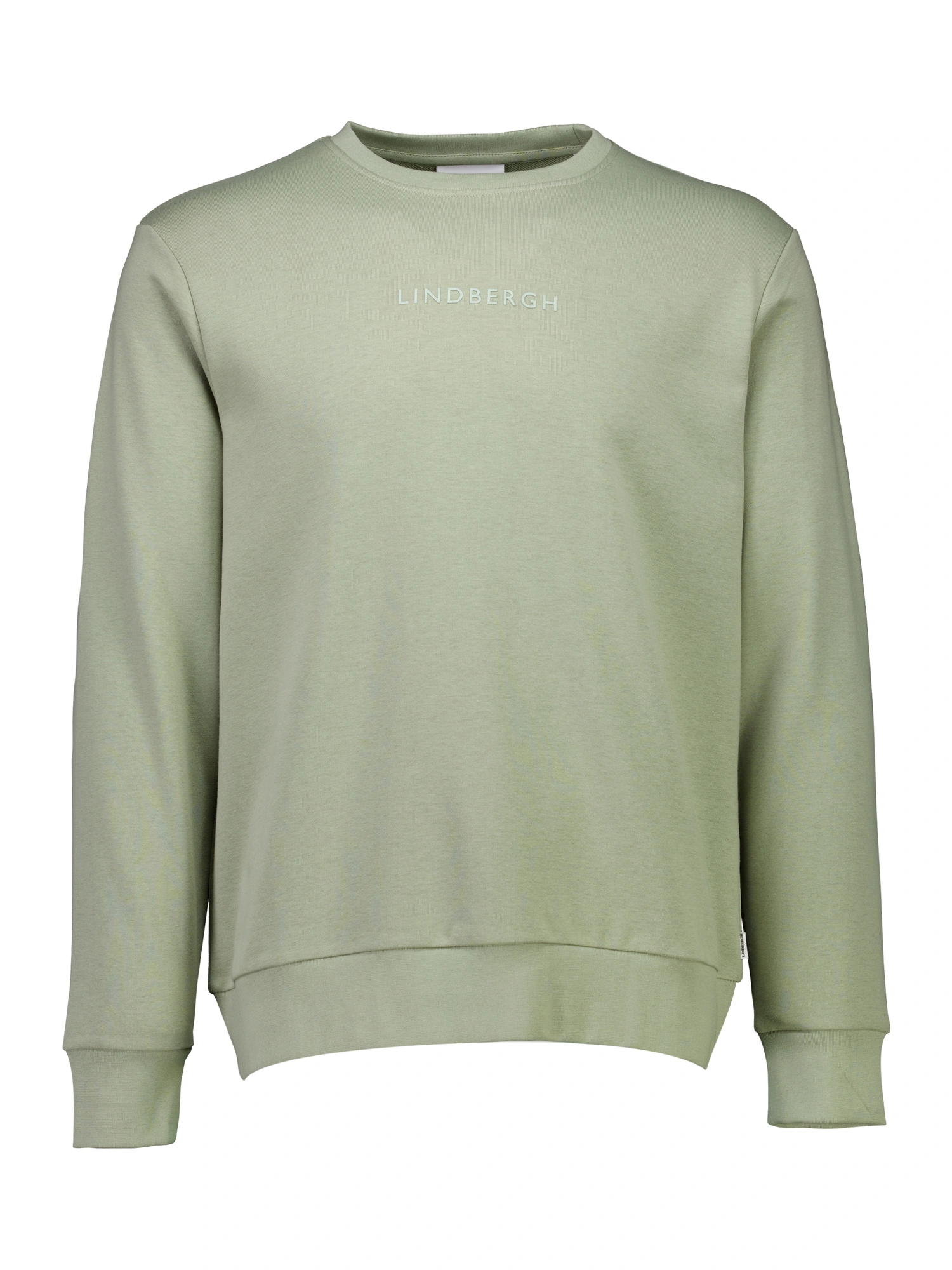 Lindbergh Logo Chest Print O-neck Sweat DUSTY OLIVE