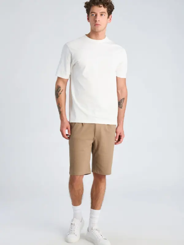 Lindbergh Superflex Elastic Waist Shorts SAND MIX