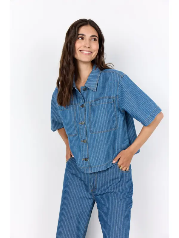 Soyaconcept SC-CAISHO 1 Skjorte MOONLIGHT BLUE DENIM