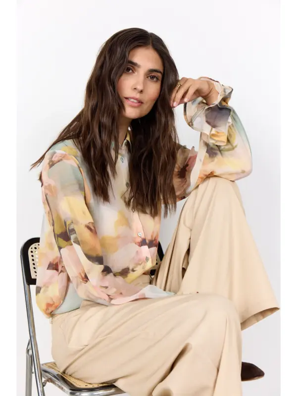 Soyaconcept SC-CARMEN 1 Skjorte BOK CHOY COMBI