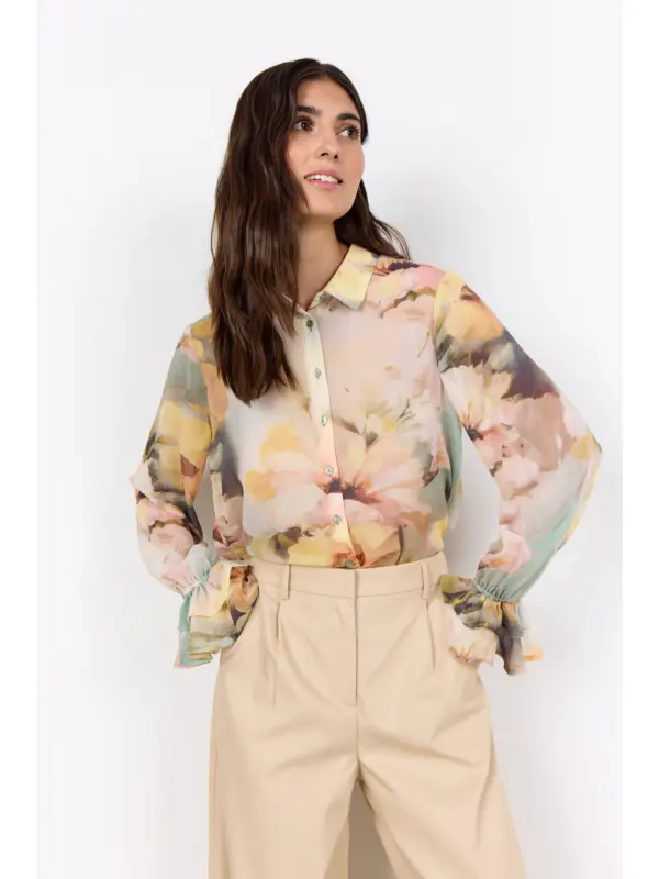 Soyaconcept SC-CARMEN 1 Skjorte BOK CHOY COMBI