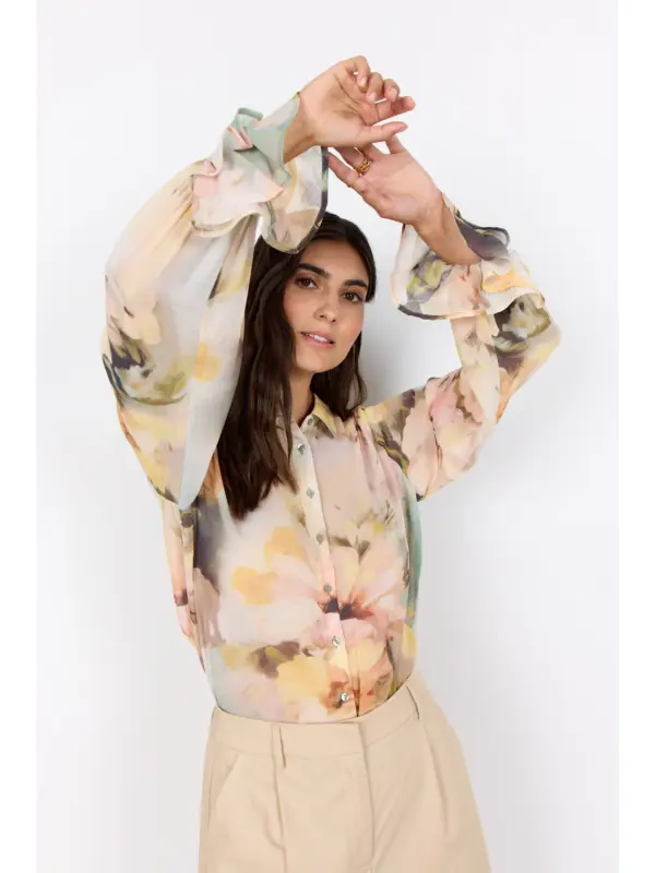 Soyaconcept SC-CARMEN 1 Skjorte BOK CHOY COMBI