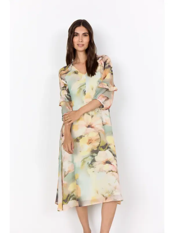 Soyaconcept SC-CARMEN 2 Kjole BOK CHOY COMBI