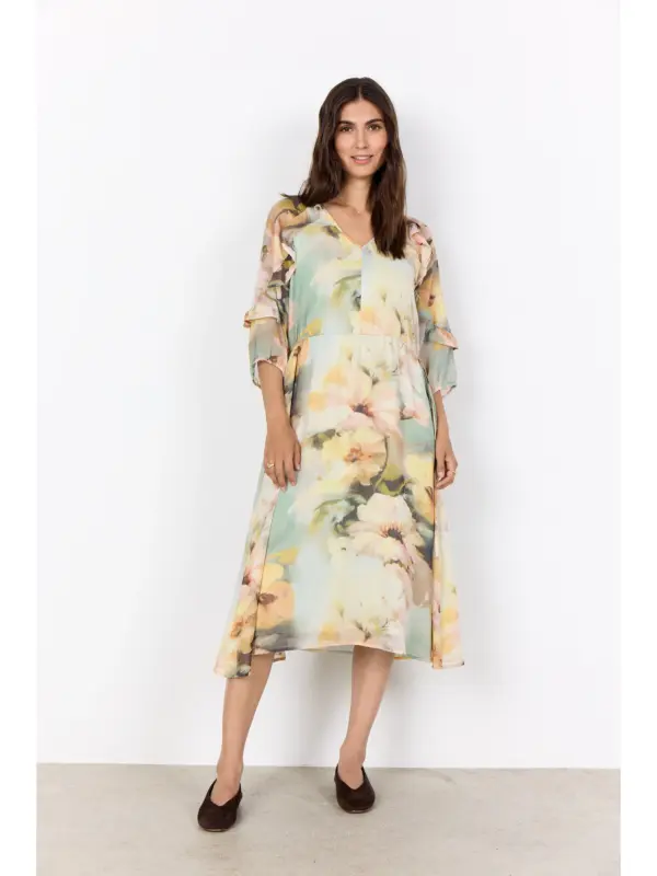 Soyaconcept SC-CARMEN 2 Kjole BOK CHOY COMBI