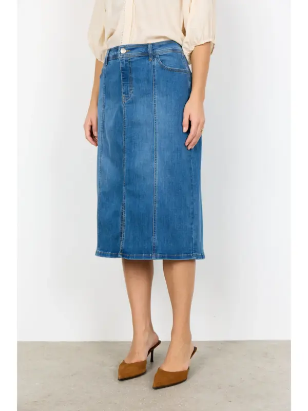 Soyaconcept SC-KIMBERLY 44 Nederdel COASTEL FJORD MED. BLUE D