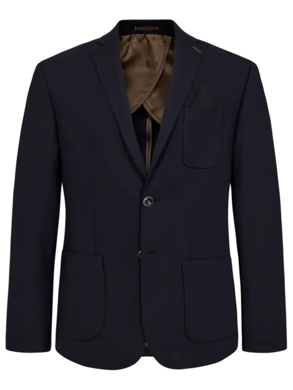 Sunwill Modern Fit Casual Blazer Dark Navy