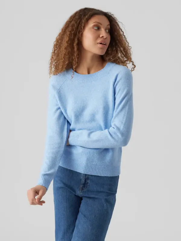 VERO MODA VMDOFFY Pullover Little Boy Blue MELANGE