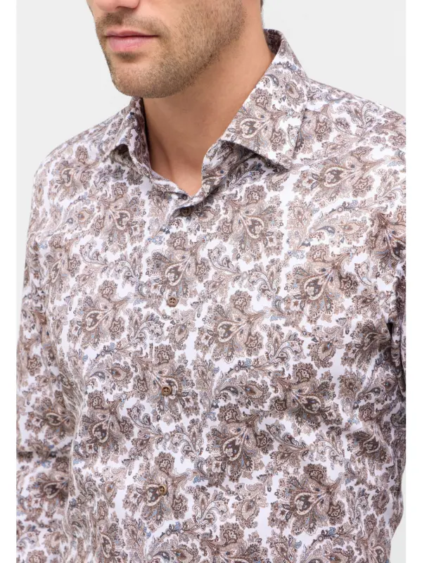 Eterna Modern fit Skjorte 1217/X669 Beige