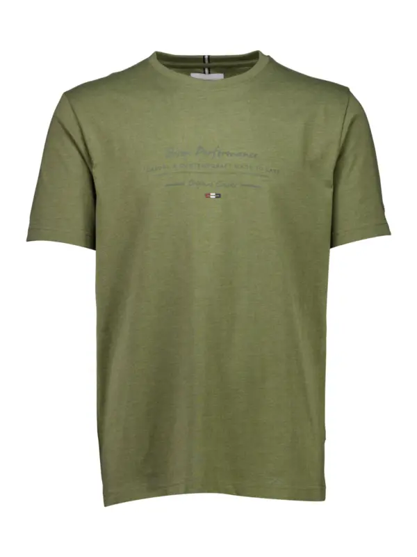 Bison O-neck Print PLUS T-shirt DUST OLIVE MEL