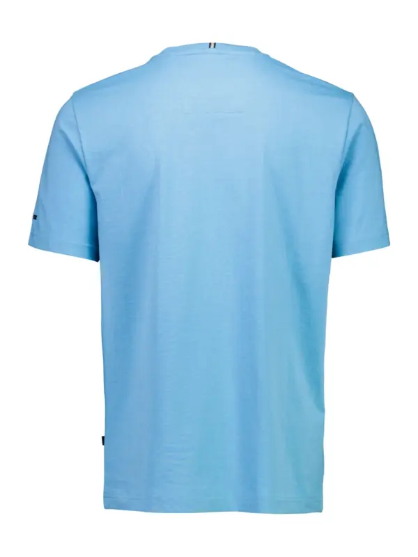 Bison O-neck Print T-shirt LT BLUE MEL