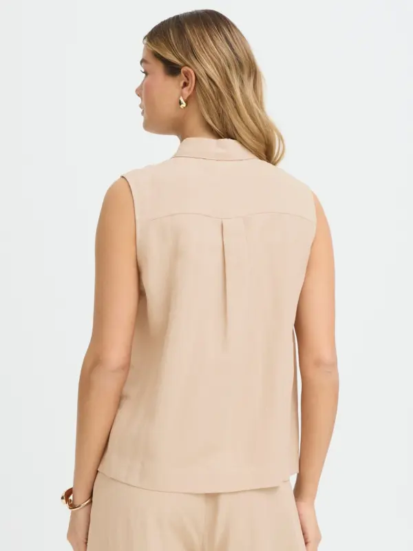 Fransa FRADAH BL 1 Bluse SAVANNAH TAN