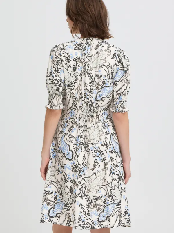 Fransa FRARIANA DR 18 Kjole FEMI BOUQUET GRAY MORN