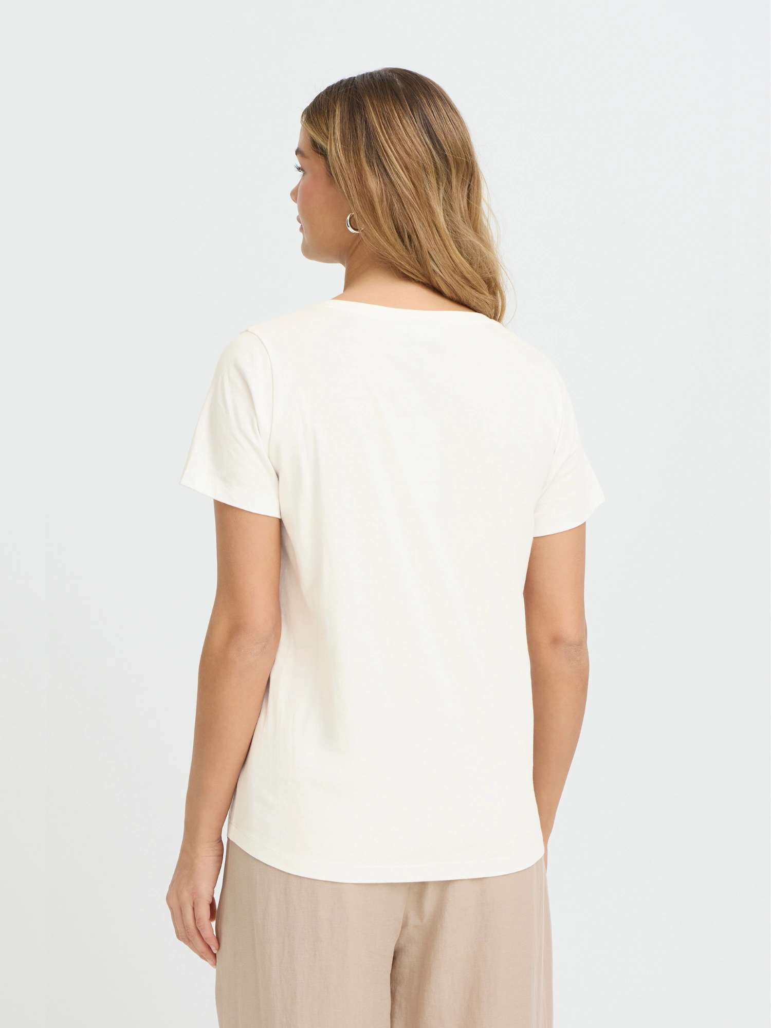 Fransa FREVANI TEE 1 T-shirt WHISPER WHITE LEOP