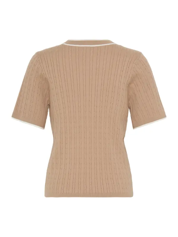 Fransa FRLAUREN PU 1 Pullover SAVANNAH-TAN W. STRIPE
