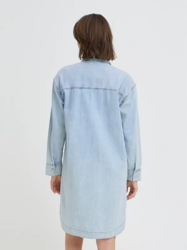 Fransa FRLISE DR 1 Denim Kjole Light blue denim