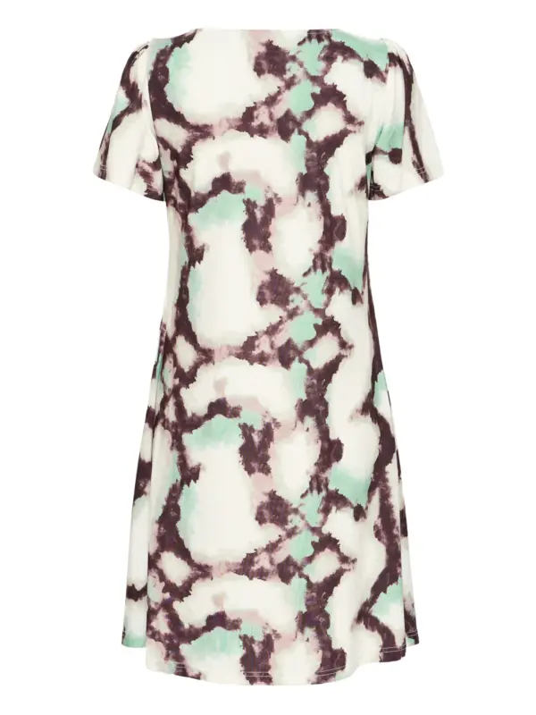 Fransa FRSEEN DR 1 Kjole MARBLE CREME D. MENTHE