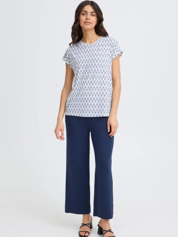 Fransa FRSEEN TEE 1 T-shirt HYDRANGEA WILD LOOM