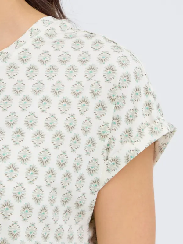 Fransa FRSEEN TEE 1 T-shirt WHISPER SAGE WILD LOOM