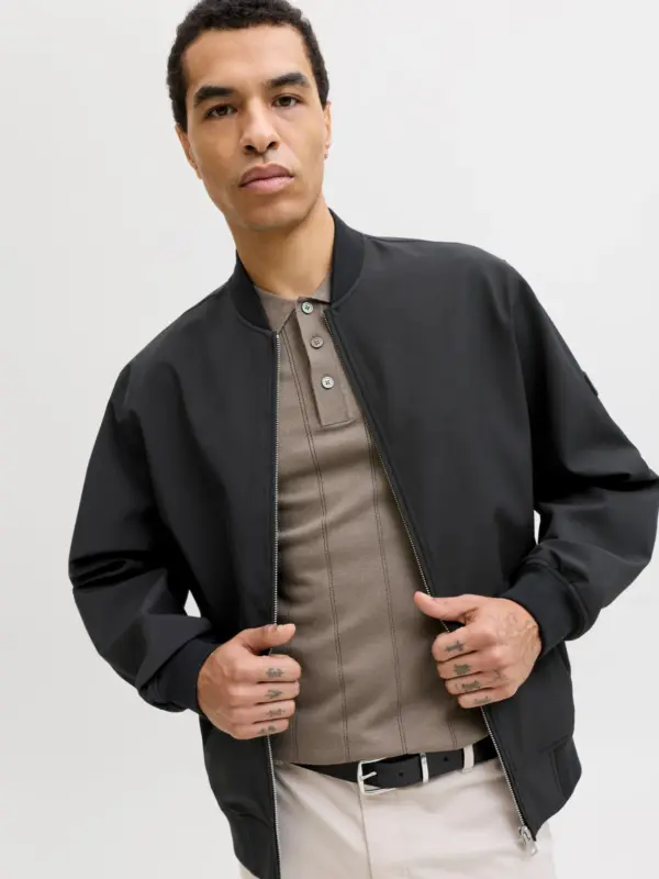 Jack & Jones JPRBLAASPEN BOMBER JACKET LN Black