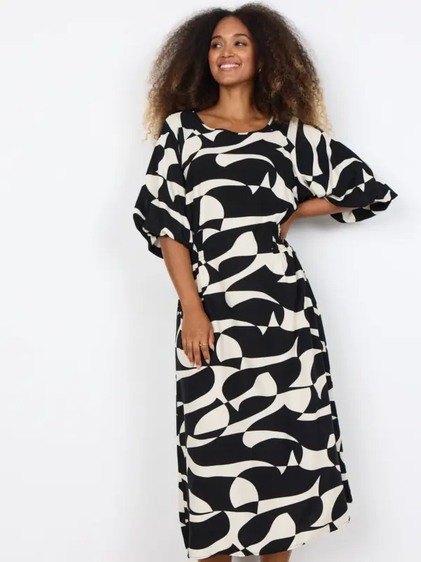 Soyaconcept SC-CHANISE 4 Kjole BLACK COMBI