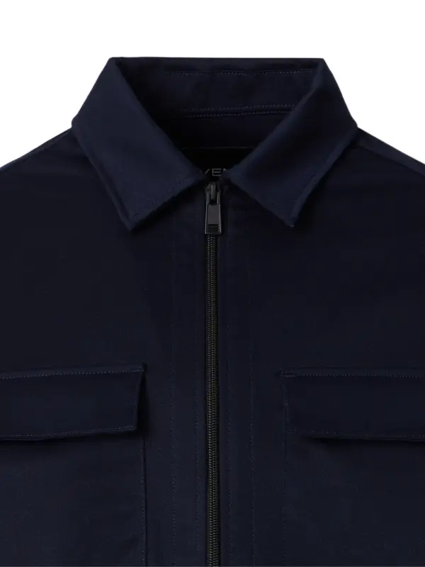VENTI Casual Jersey Overshirt Blue
